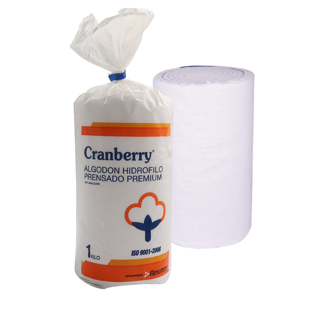 Cranberry - Algodón Hidrófilo Prensado Premium 1 kg
