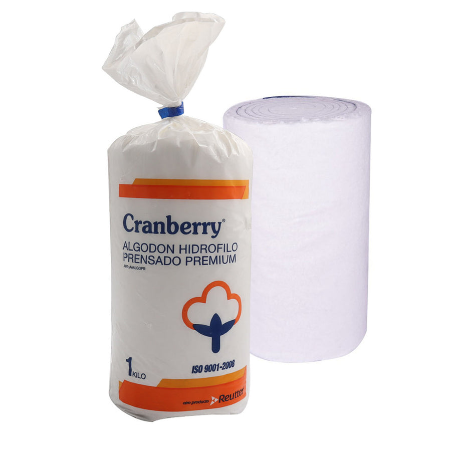 Cranberry - Algodón Hidrófilo Prensado Premium 1 kg