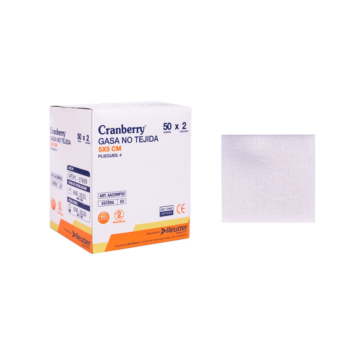 Gasa Estéril Cranberry – Apósito de Gasa para Curaciones y Procedimientos Clínicos